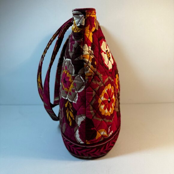 Vera Bradley Carnaby Floral Quilted Small Tote Bag Magnetic Clasp - Picture 7 of 9